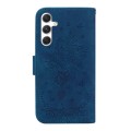 For Samsung Galaxy S24 5G Butterfly Rose Embossed Leather Phone Case(Blue)