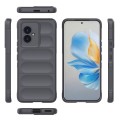 For Honor 100 5G Magic Shield TPU + Flannel Phone Case(Dark Grey)