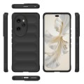 For Honor 100 Pro 5G Magic Shield TPU + Flannel Phone Case(Black)