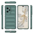 For Honor 100 Pro 5G Magic Shield TPU + Flannel Phone Case(Dark Green)