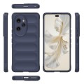 For Honor 100 Pro 5G Magic Shield TPU + Flannel Phone Case(Dark Blue)