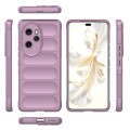 For Honor 100 Pro 5G Magic Shield TPU + Flannel Phone Case(Purple)