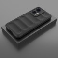 For Honor 90 GT 5G Magic Shield TPU + Flannel Phone Case(Black)