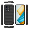 For Honor 90 GT 5G Magic Shield TPU + Flannel Phone Case(Black)
