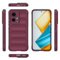 For Honor 90 GT 5G Magic Shield TPU + Flannel Phone Case(Wine Red)