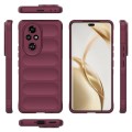For Honor 200 Pro Magic Shield TPU + Flannel Phone Case(Wine Red)