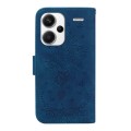 For Xiaomi Redmi Note 13 Pro+ 5G Butterfly Rose Embossed Leather Phone Case(Blue)