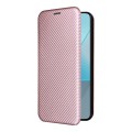 For Xiaomi Redmi Note 13 Pro Carbon Fiber Texture Flip Leather Phone Case(Pink)