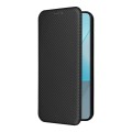For Xiaomi Redmi Note 13 Pro Carbon Fiber Texture Flip Leather Phone Case(Black)