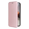 For Xiaomi Redmi Note 13 Pro+ 5G Carbon Fiber Texture Flip Leather Phone Case(Pink)