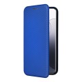 For Xiaomi 14 Pro Carbon Fiber Texture Flip Leather Phone Case(Blue)