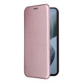 For Xiaomi Redmi K70E 5G Carbon Fiber Texture Flip Leather Phone Case(Pink)