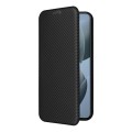 For Xiaomi Redmi K70E 5G Carbon Fiber Texture Flip Leather Phone Case(Black)