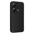 For Xiaomi Redmi Note 13 Pro / M6 Pro 4G Carbon Fiber Texture Flip Leather Phone Case(Black)