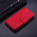 For Realme C67 4G Global Tiger Embossing Pattern Flip Leather Phone Case(Red)