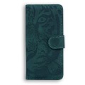 For Samsung Galaxy A15 Tiger Embossing Pattern Flip Leather Phone Case(Green)