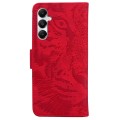 For Samsung Galaxy A05s Tiger Embossing Pattern Flip Leather Phone Case(Red)