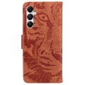 For Samsung Galaxy A05s Tiger Embossing Pattern Flip Leather Phone Case(Brown)