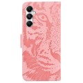 For Samsung Galaxy A05s Tiger Embossing Pattern Flip Leather Phone Case(Pink)