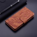 For OPPO A59 5G / A2M Tiger Embossing Pattern Flip Leather Phone Case(Brown)