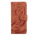 For OPPO A59 5G / A2M Tiger Embossing Pattern Flip Leather Phone Case(Brown)