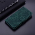 For OPPO F25 Pro 5G Global Tiger Embossing Pattern Flip Leather Phone Case(Green)