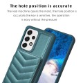 For Samsung Galaxy A13 5G / 4G BF26 Wave Pattern Card Bag Holder Phone Case(Green)