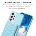 For Samsung Galaxy A52 5G / 4G BF26 Wave Pattern Card Bag Holder Phone Case(Blue)