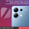 For Xiaomi Redmi Note 13 4G Global imak High Definition Integrated Glass Lens Film