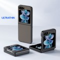 For Samsung Galaxy Z Flip5 Ultra-thin Carbon Fiber Texture Printing Phone Case(Black Blue)