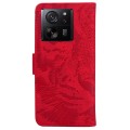 For Xiaomi 13T / 13T Pro / Redmi K60 Ultra Tiger Embossing Pattern Leather Phone Case(Red)