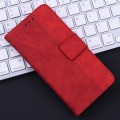 For iPhone SE 2024 Geometric Embossed Leather Phone Case(Red)