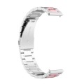 For Huawei Watch 4 / 4 Pro Three Bead Stainless Steel Watch Band(Silver Pink)