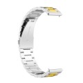 For Huawei Watch 4 / 4 Pro Three Bead Stainless Steel Watch Band(Silver Gold)
