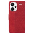 For Xiaomi Redmi Note 13 Pro+ 5G Geometric Embossed Leather Phone Case(Red)