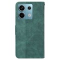 For Xiaomi Redmi Note 13 Pro 5G Geometric Embossed Leather Phone Case(Green)