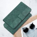 For Xiaomi Redmi K70E / Poco X6 Pro Geometric Embossed Leather Phone Case(Green)