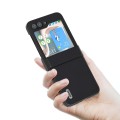For Samsung Galaxy Z Flip5 ABEEL Haze Texture PU Phone Case(Black)