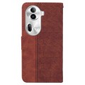 For OPPO Reno11 Pro 5G Global Geometric Embossed Leather Phone Case(Brown)