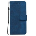 For OPPO Reno11 Pro 5G Global Geometric Embossed Leather Phone Case(Blue)