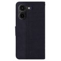 For Tecno Pova 5 Pro Geometric Embossed Leather Phone Case(Black)