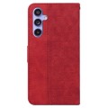 For Samsung Galaxy S23 FE 5G Geometric Embossed Leather Phone Case(Red)