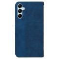For Samsung Galaxy A15 Geometric Embossed Leather Phone Case(Blue)