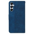 For Samsung Galaxy A05s Geometric Embossed Leather Phone Case(Blue)