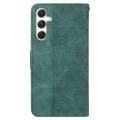 For Samsung Galaxy S24 5G Geometric Embossed Leather Phone Case(Green)