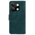 For Infinix Smart 7 HD Skin Feel Pure Color Flip Leather Phone Case(Green)