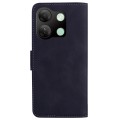 For Infinix Smart 7 HD Skin Feel Pure Color Flip Leather Phone Case(Black)