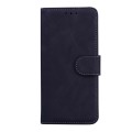 For Infinix Hot 40 / 40 Pro Skin Feel Pure Color Flip Leather Phone Case(Black)