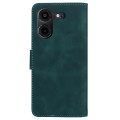 For Tecno Pova 5 Pro Skin Feel Pure Color Flip Leather Phone Case(Green)