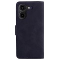 For Tecno Pova 5 Pro Skin Feel Pure Color Flip Leather Phone Case(Black)